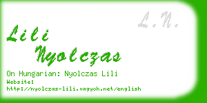 lili nyolczas business card